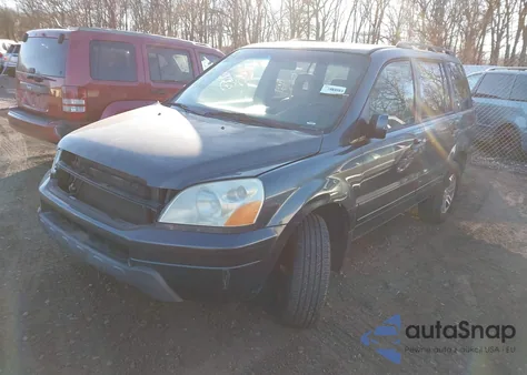 2005 Honda Pilot Ex-L из США, поврежденный, VIN 5FNYF18525B026485